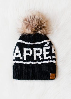 P.A Co. - Black Apres Pom Hat