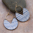 Load image into Gallery viewer, Mia - Painted Wood Drop Earrings
