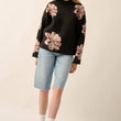 Load image into Gallery viewer, Floral Mock-Neck Sweater
