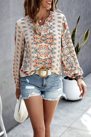 Graphic Pattern Blouse