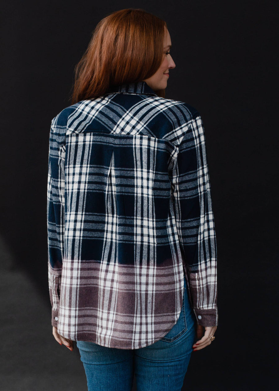 P.A Co. - Navy Plaid Flannel