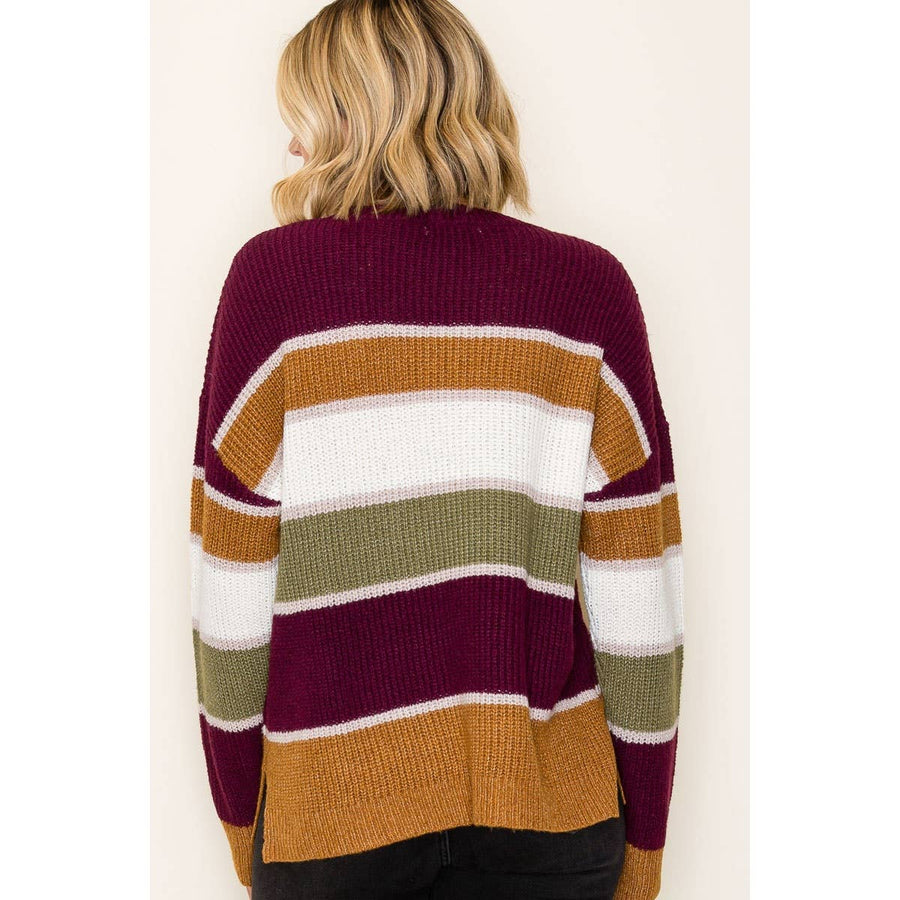 Multi Color Blocked Sweater