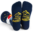 Load image into Gallery viewer, Lavley - The Mountains Are Calling (Colorado) Socks
