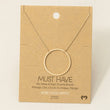 Load image into Gallery viewer, Large Circle Pendant Necklace
