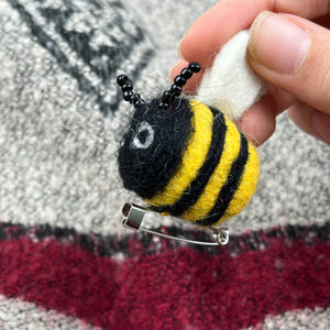 Handmade bee coin purse