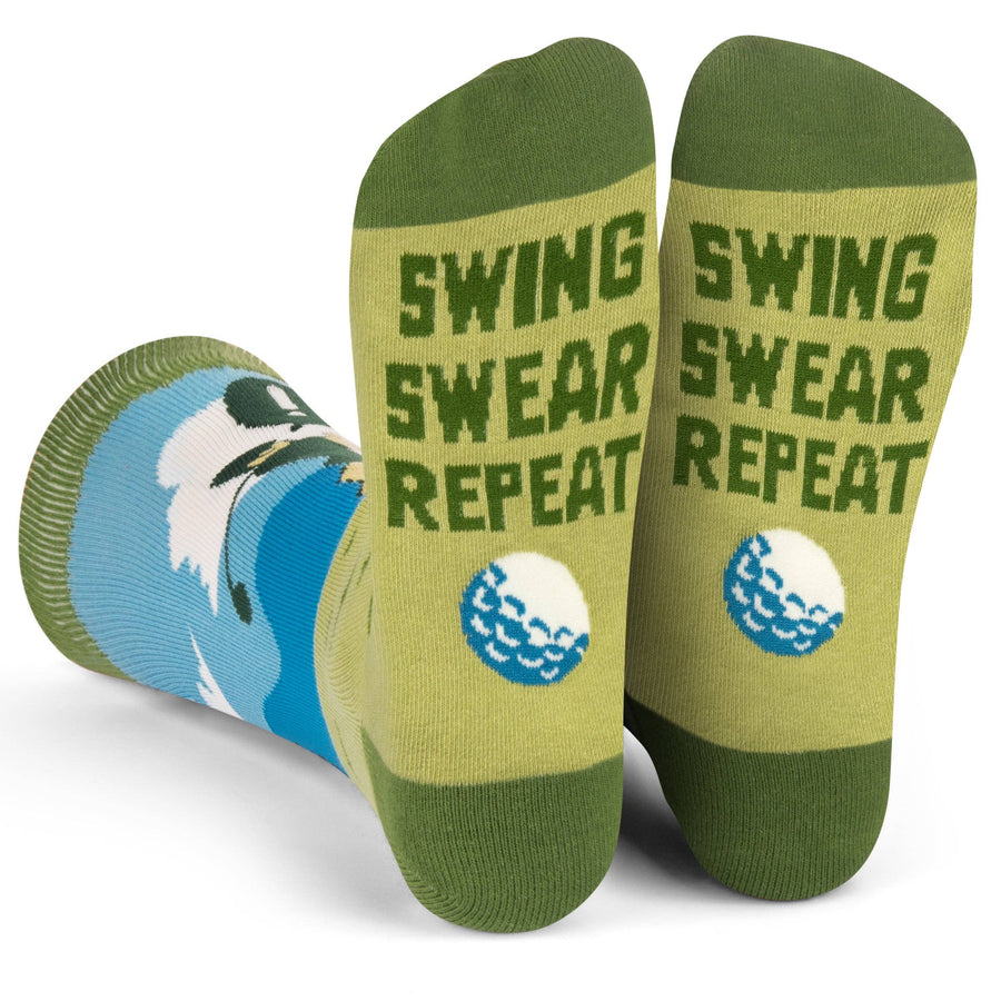 Lavley - Swing Swear Repeat Golf Socks