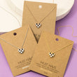 Load image into Gallery viewer, Checkered Heart Pendant Necklace
