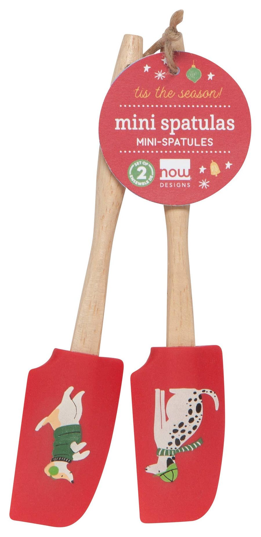 Yule Dogs Mini Silicone Spatulas Set