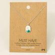 Load image into Gallery viewer, Oval Mountain Range Coin Charm Necklace
