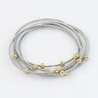 Load image into Gallery viewer, Mia - Silver Coil Guitar String Bracelet Set
