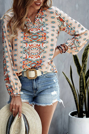 Graphic Pattern Blouse