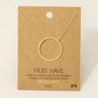 Load image into Gallery viewer, Large Circle Pendant Necklace

