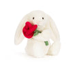 Load image into Gallery viewer, Jellycat Bashful Cream Bunny with Rose
