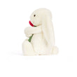 Load image into Gallery viewer, Jellycat Bashful Cream Bunny with Rose
